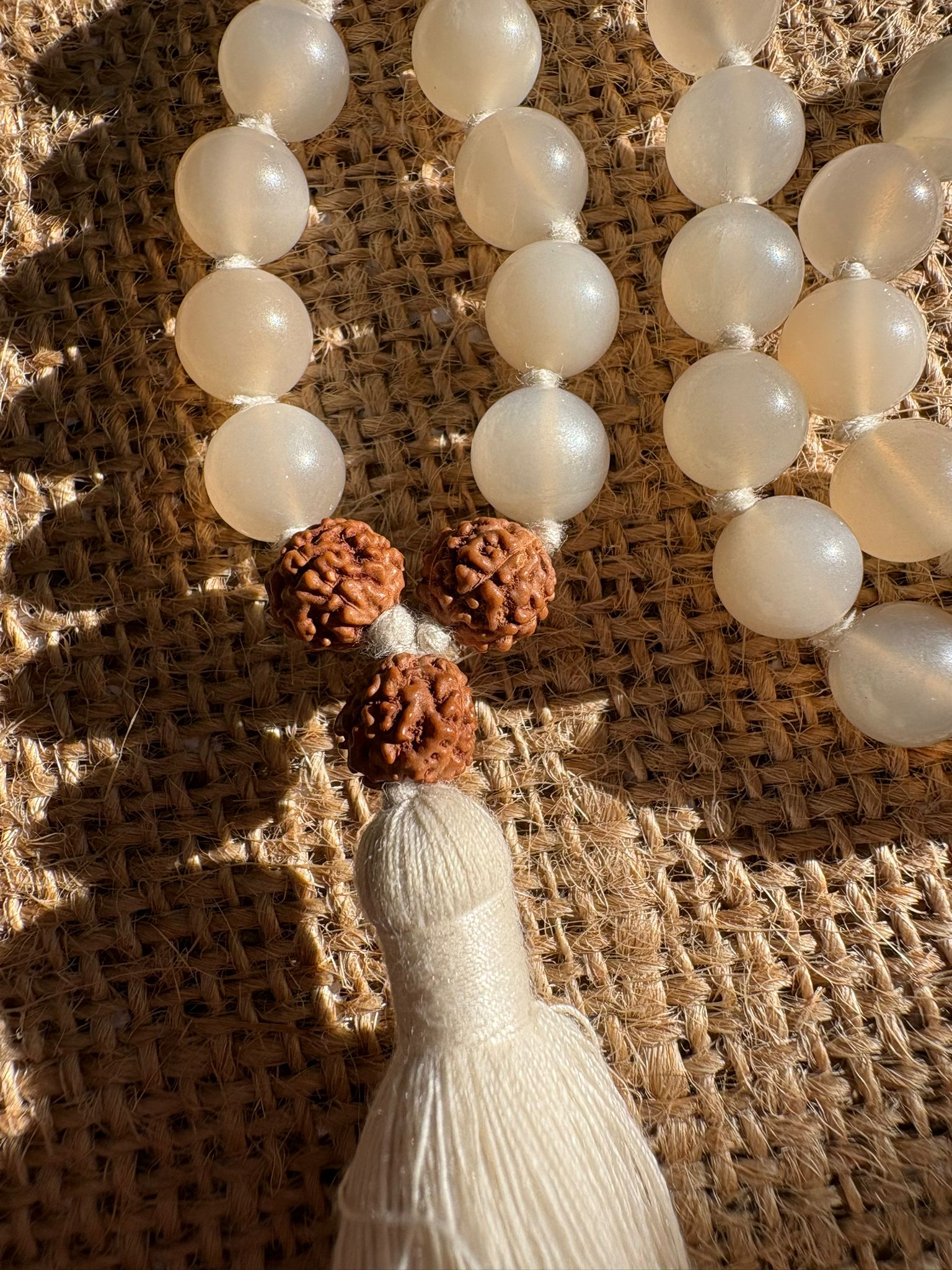 mala moonstone – pierre de lune 8 mm