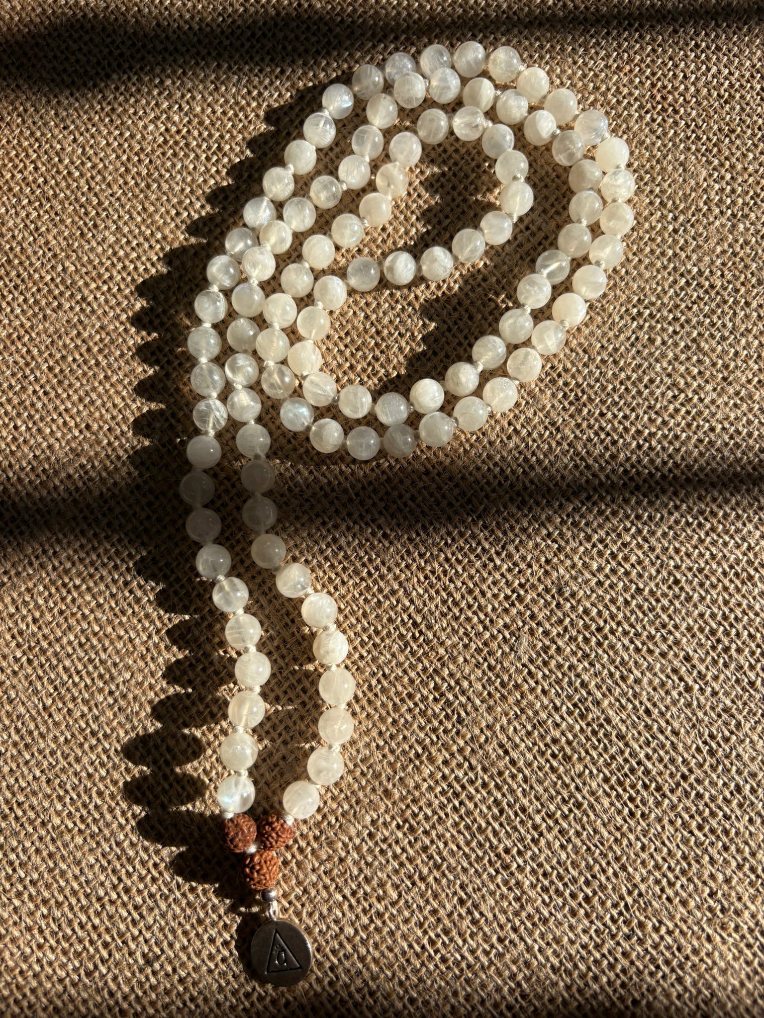 mala moonstone – pierre de lune 6 mm