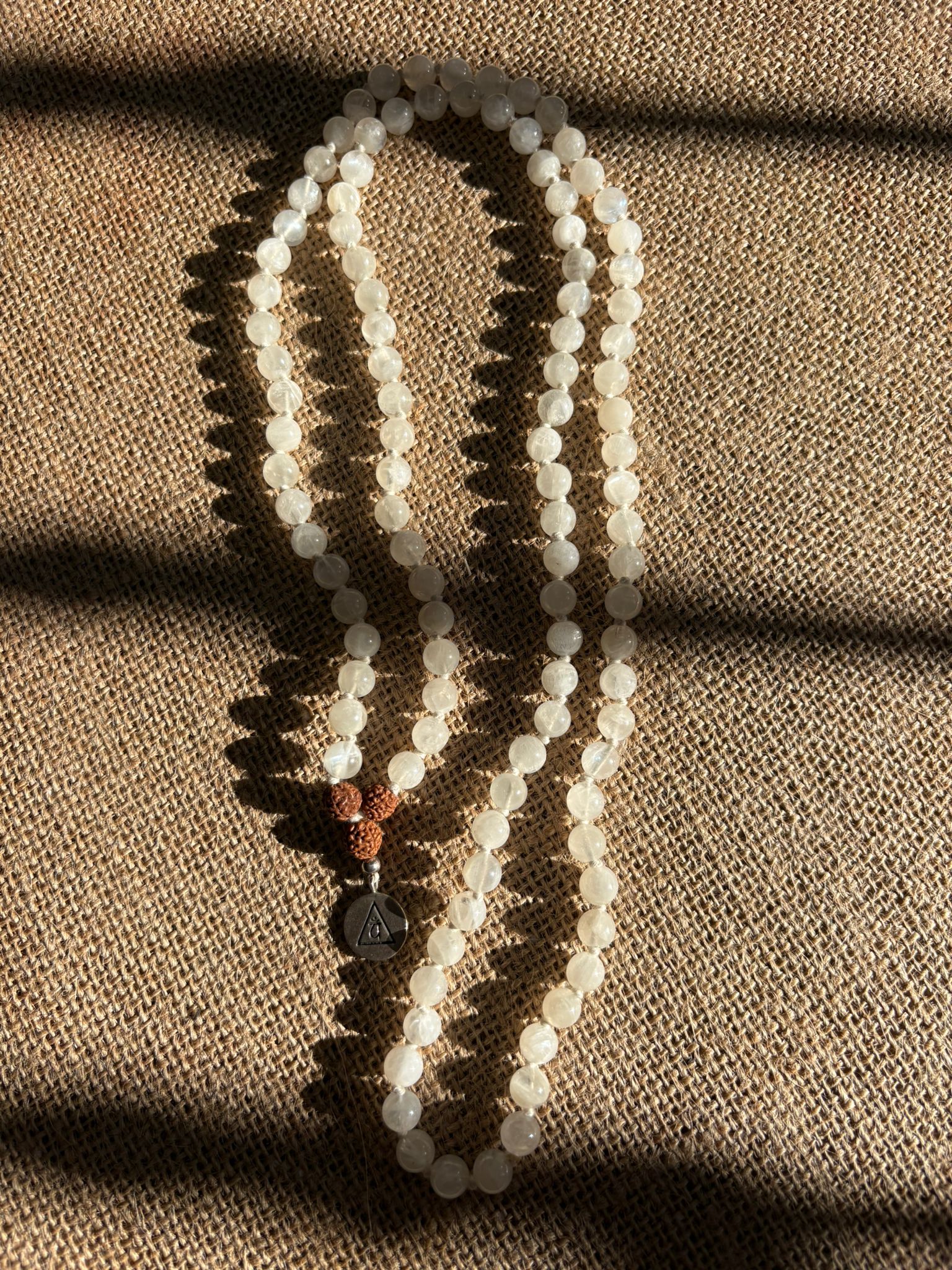 mala moonstone – pierre de lune 6 mm