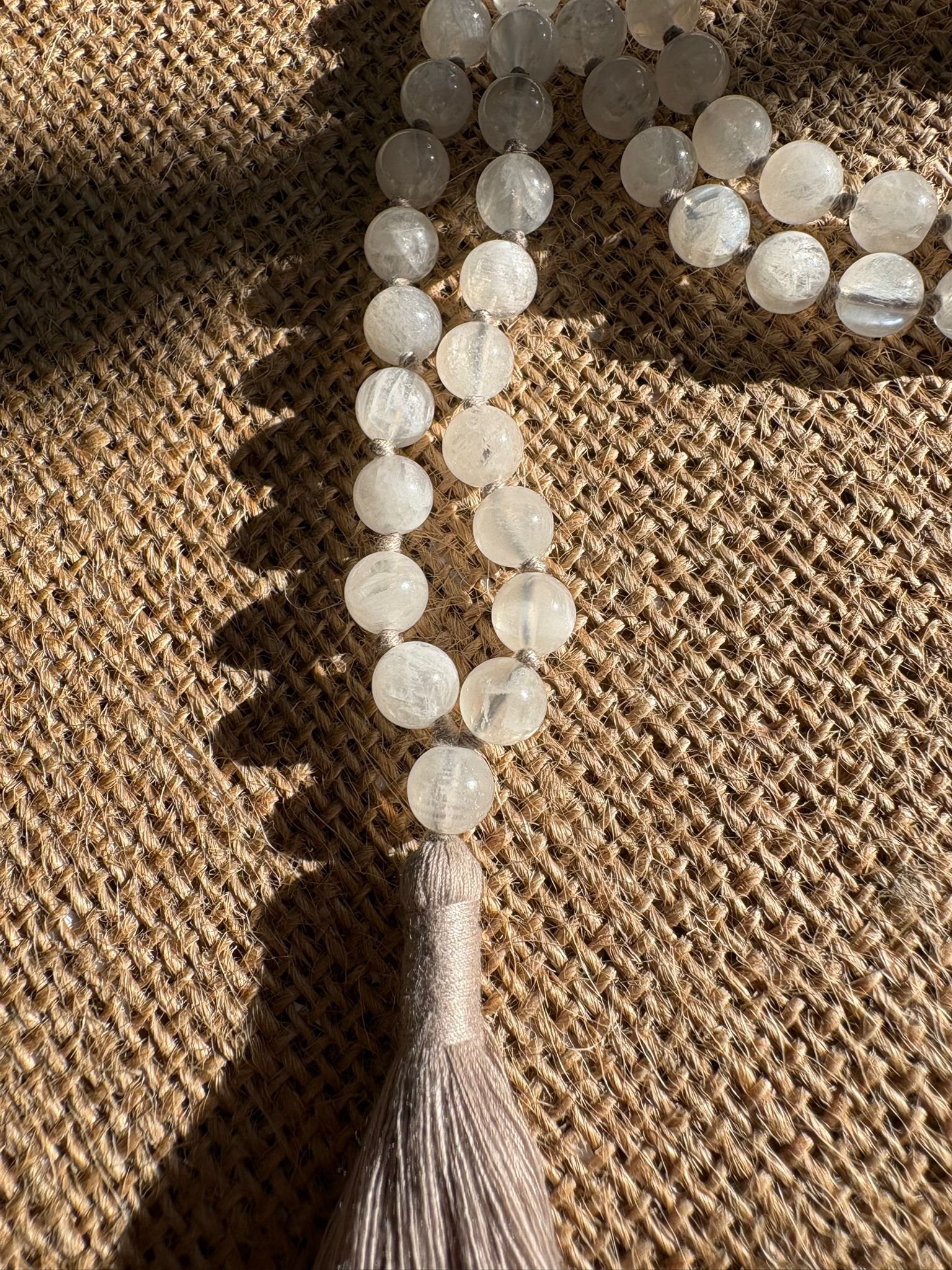 mala moonstone – pierre de lune 6 mm