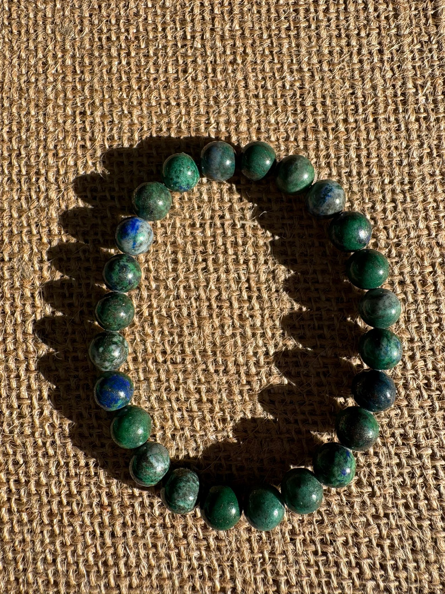 bracelets azurite malachite 8mm