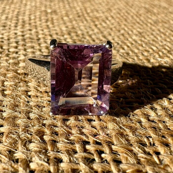 bague argent améthyste
