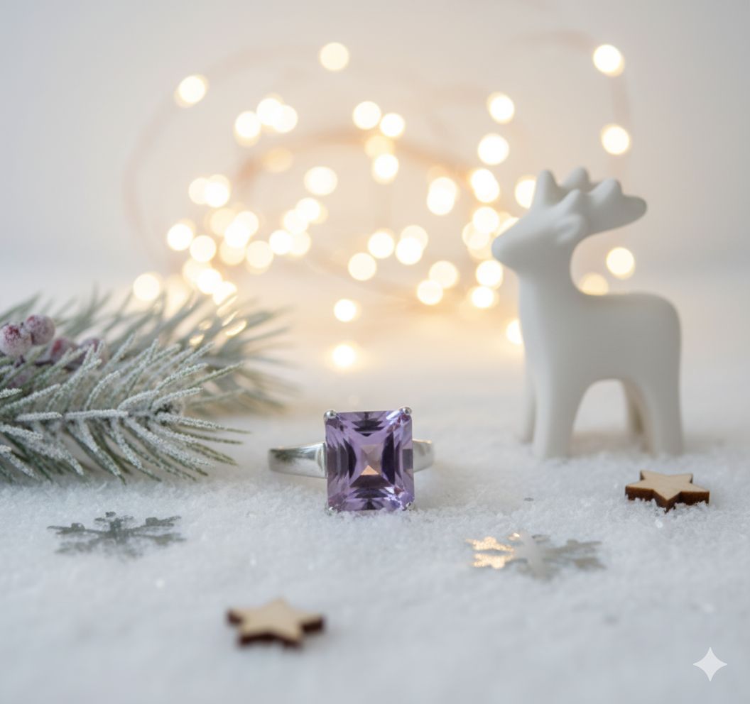 bague argent améthyste