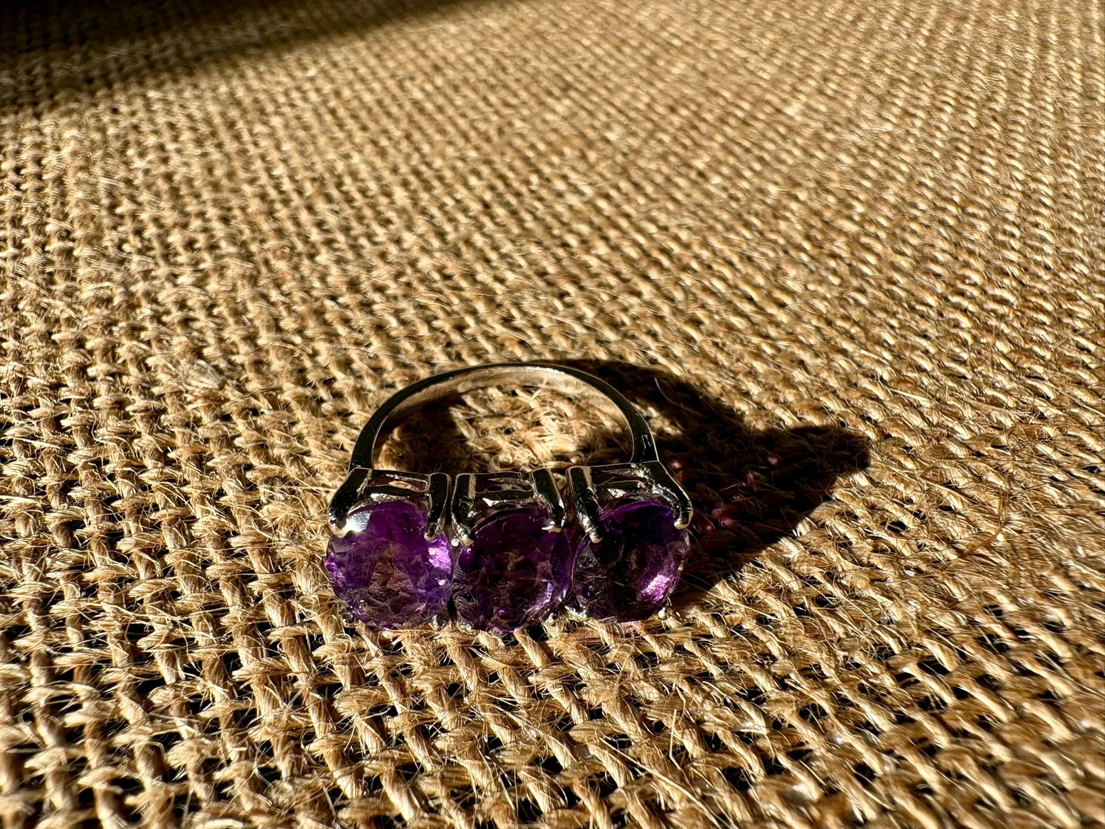 bague argent 3 grenats