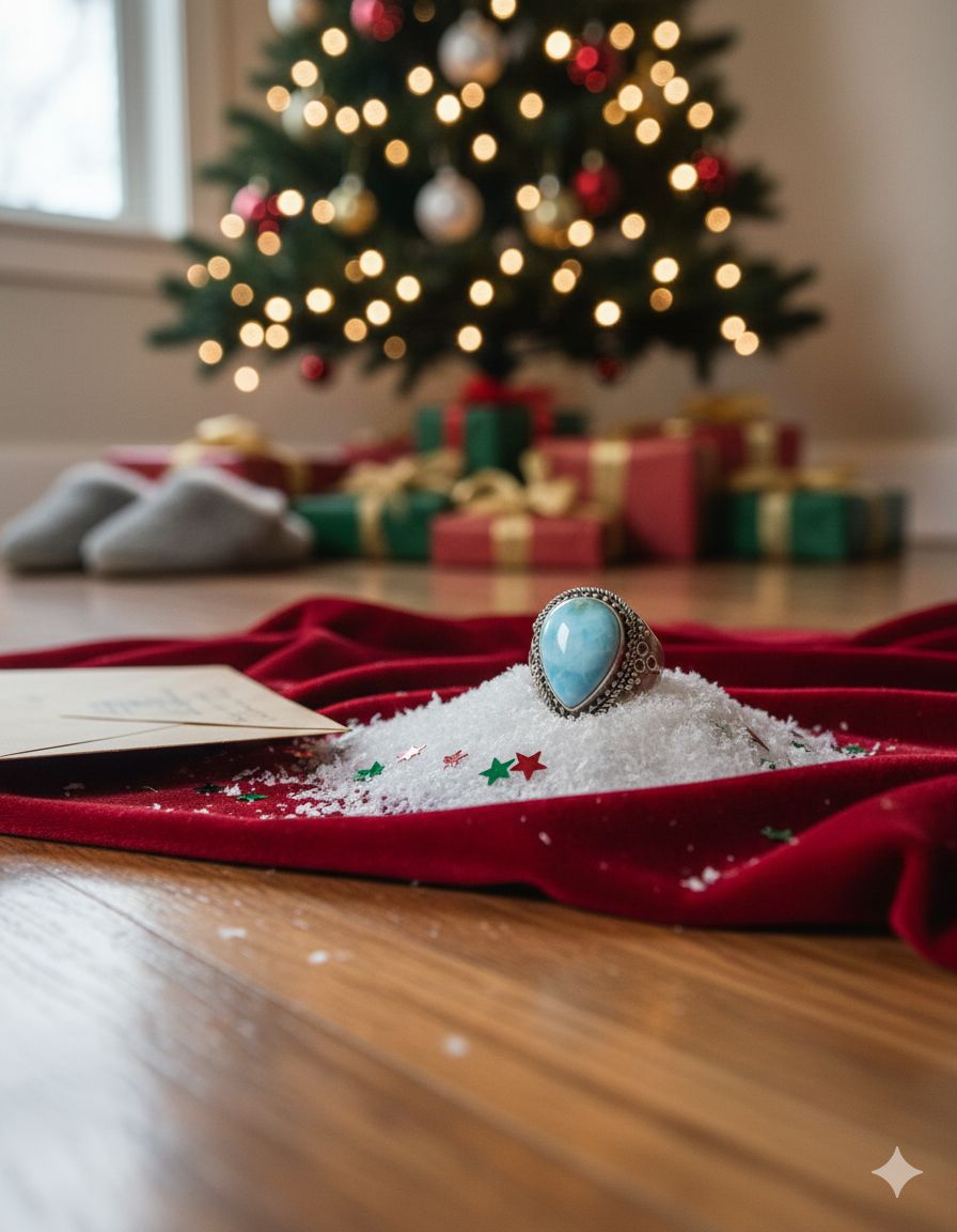 bague argent larimar