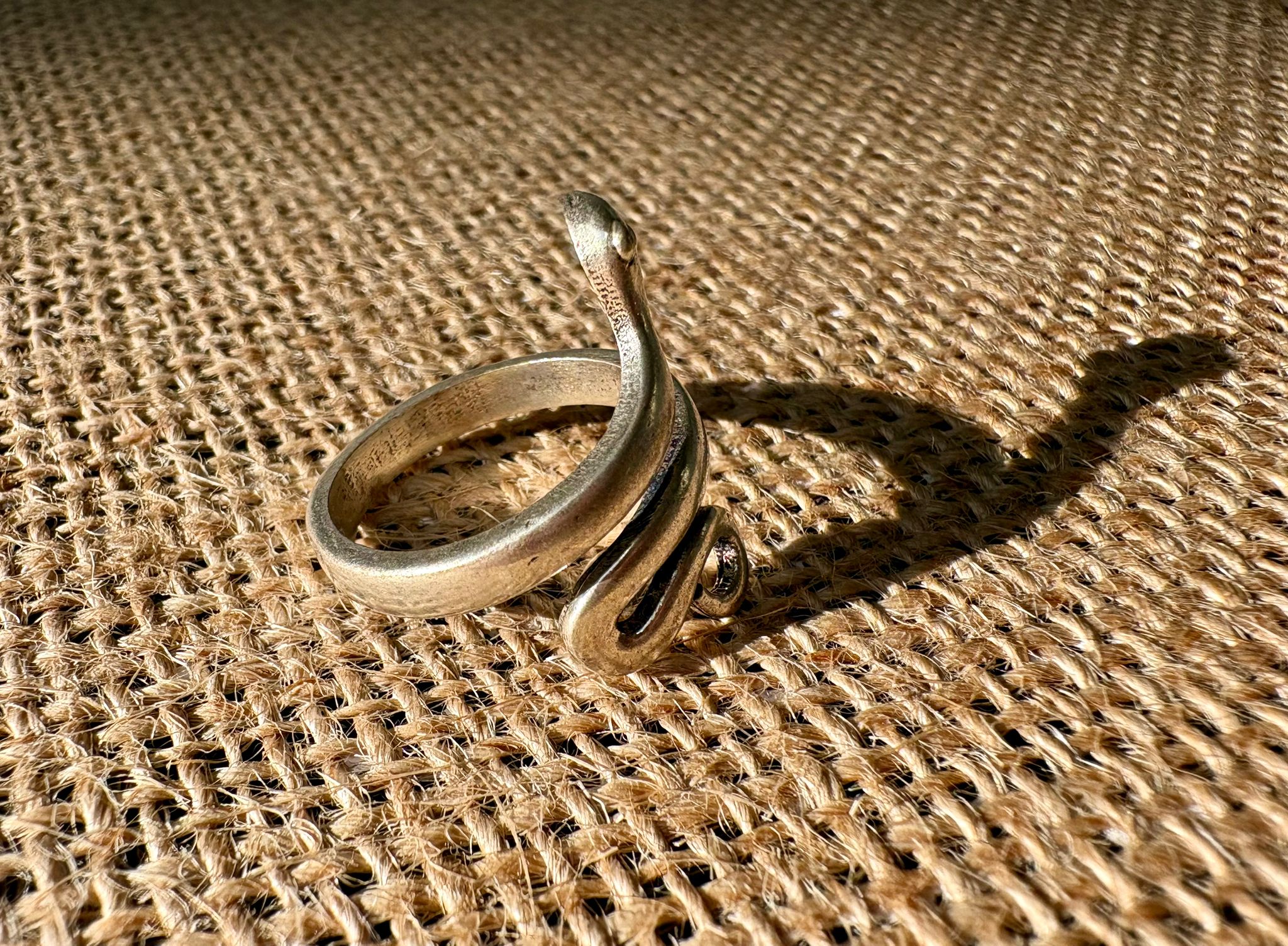 bague argent serpent