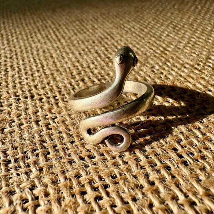 bague argent serpent