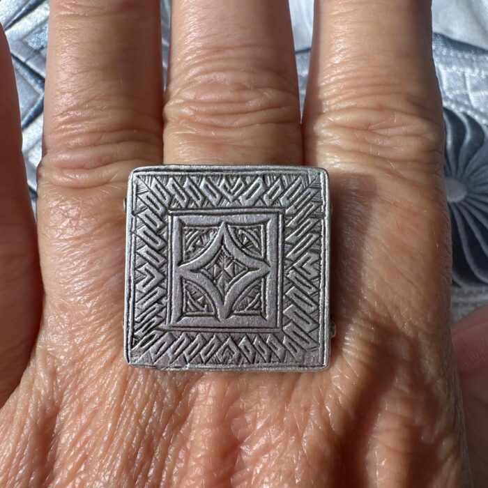 bague argent sahara liberté (homme touareg)