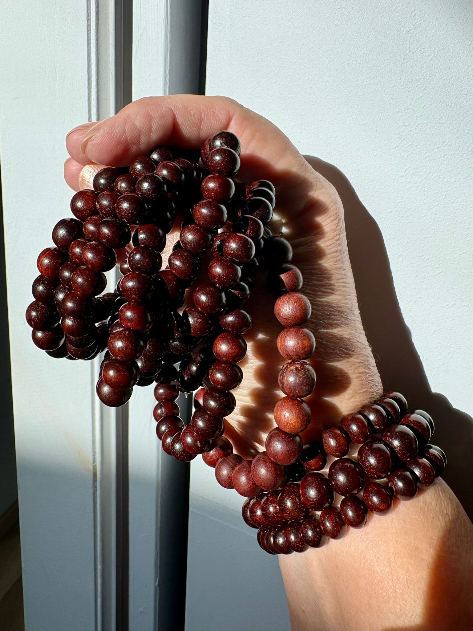 bracelet bois de santal rouge 6mm