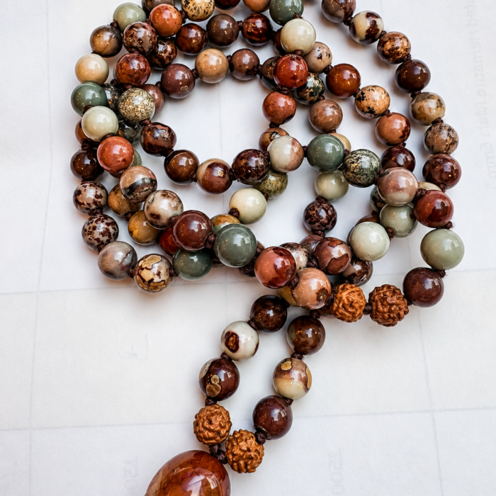 mala arctic jasper – jaspe & agate – 6 mm